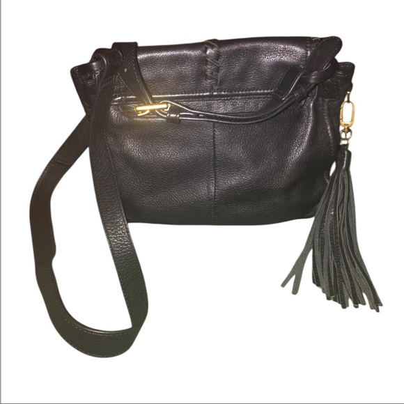 NEW HOBO BRIO CROSSBODY BAG BLACK LEATHER - Picture 15 of 16